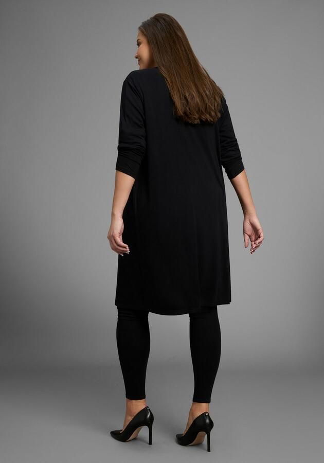 Mustang Lang vest van zacht aangenaam vloeiend jerseymateriaal grote maat