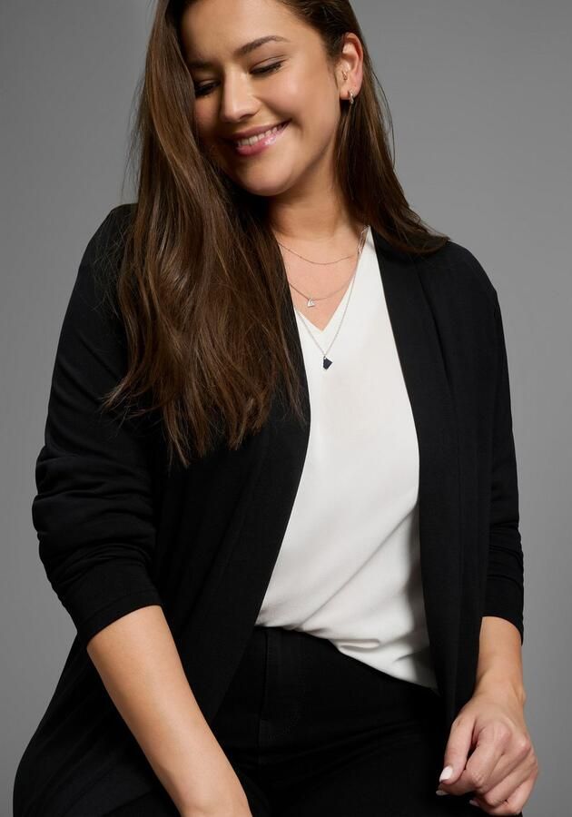 Mustang Lang vest van zacht aangenaam vloeiend jerseymateriaal grote maat - Foto 2