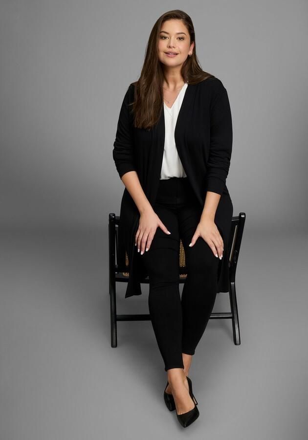 Mustang Lang vest van zacht aangenaam vloeiend jerseymateriaal grote maat - Foto 4