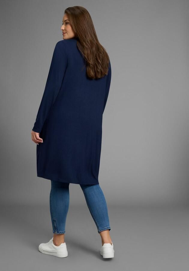 Mustang Lang vest van zacht aangenaam vloeiend jerseymateriaal grote maat - Foto 3