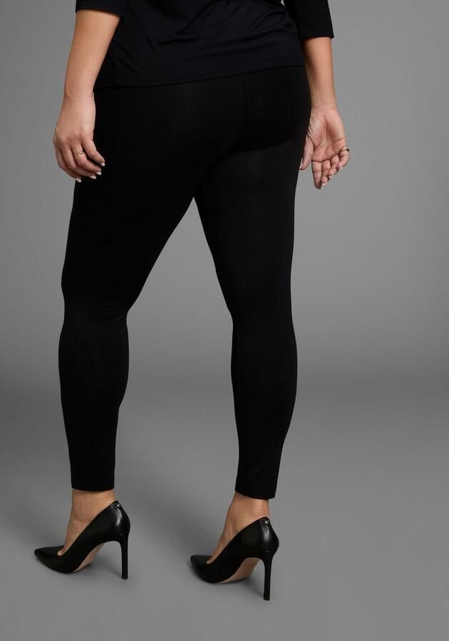 Mustang Legging van elastische jersey met elastische tailleband grote maten - Foto 2