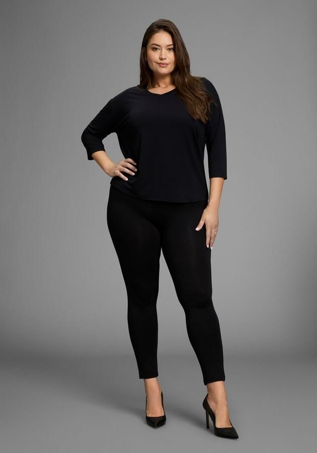 Mustang Legging van elastische jersey met elastische tailleband grote maten - Foto 3