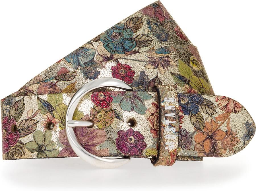 Mustang Leren riem Bloemig of dierenontwerp 4 cm breed (1 stuk) - Foto 4