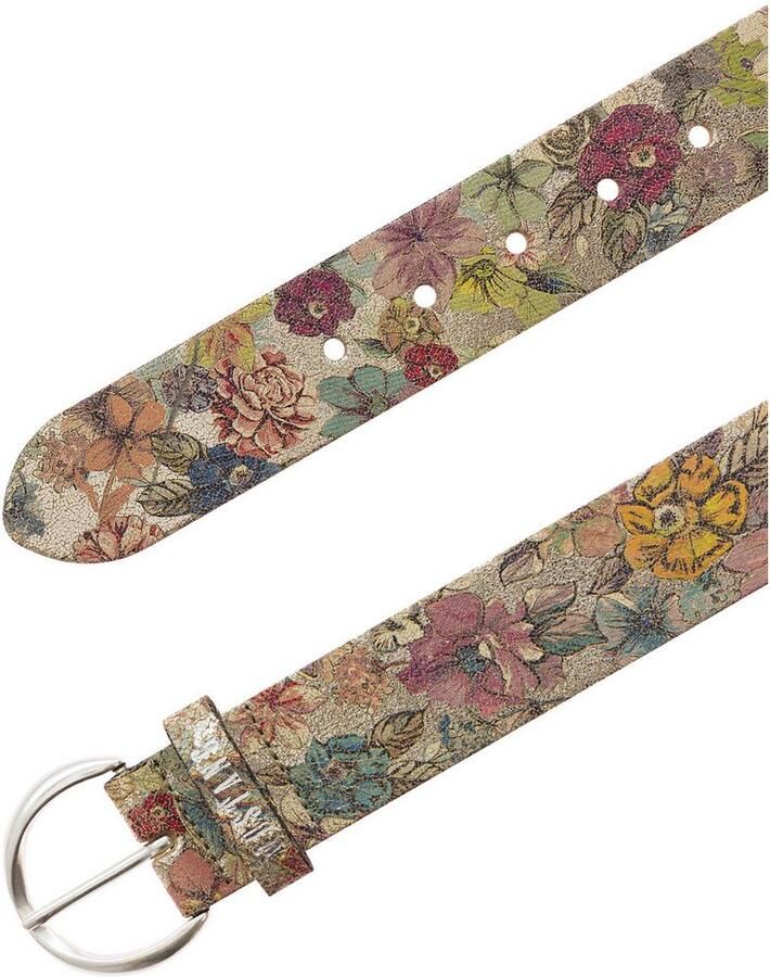 Mustang Leren riem Bloemig of dierenontwerp 4 cm breed (1 stuk) - Foto 2