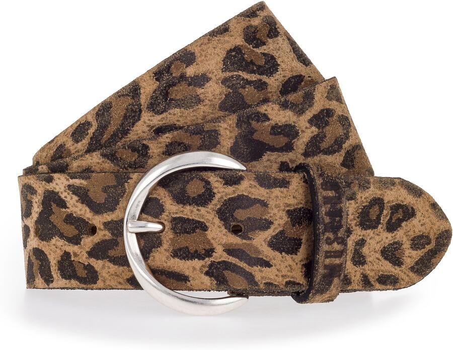 Mustang Leren riem Bloemig of dierenontwerp 4 cm breed (1 stuk) - Foto 4