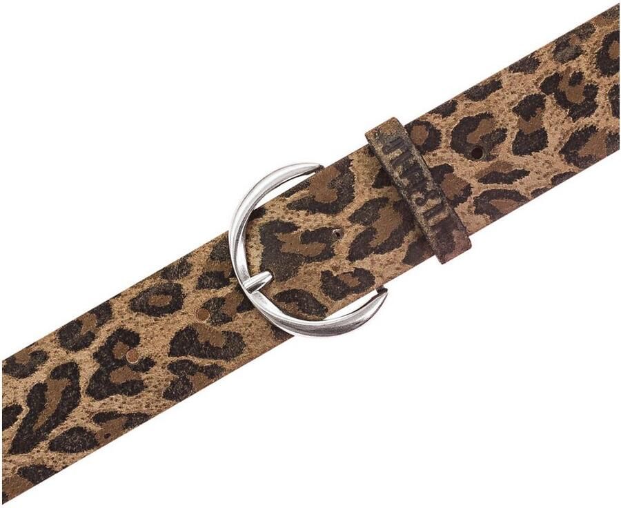 Mustang Leren riem Bloemig of dierenontwerp 4 cm breed (1 stuk)