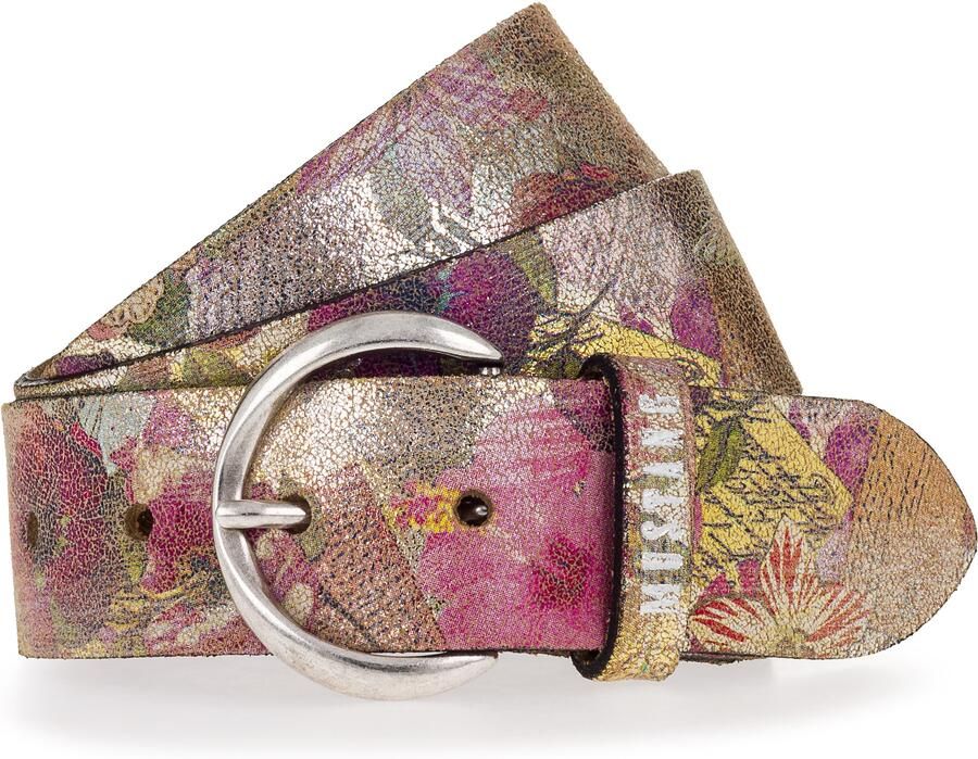 Mustang Leren riem Bloemig of dierenontwerp 4 cm breed (1 stuk) - Foto 4