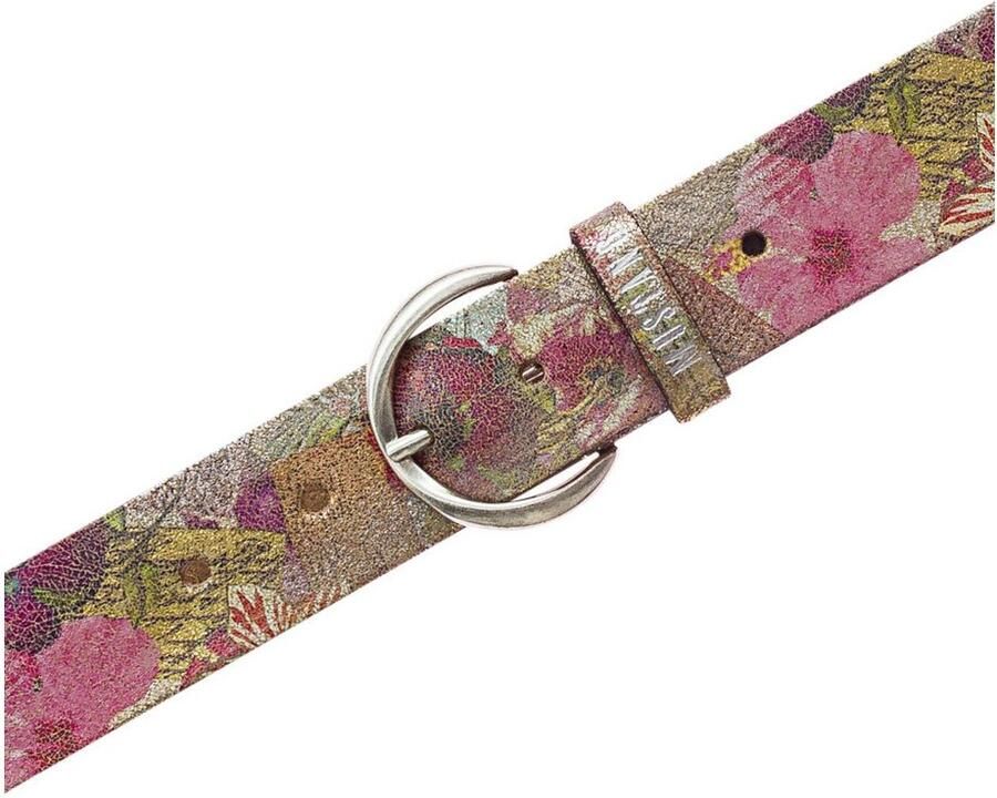 Mustang Leren riem Bloemig of dierenontwerp 4 cm breed (1 stuk)