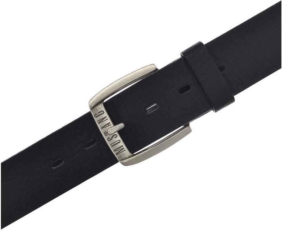 Mustang Leren riem Geperforeerd volleder met glans 4 cm