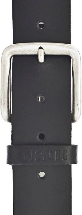 Mustang Leren riem Klassieke doornsluiting in lichte gebruikte look 4 cm - Foto 2