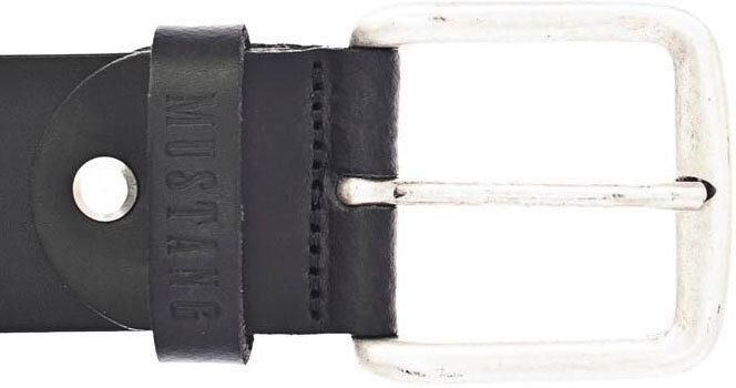 Mustang Leren riem Klassieke doornsluiting in lichte gebruikte look 4 cm - Foto 4