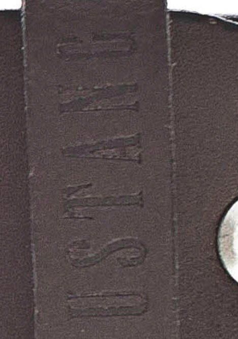 Mustang Leren riem Klassieke doornsluiting in lichte gebruikte look 4 cm - Foto 6