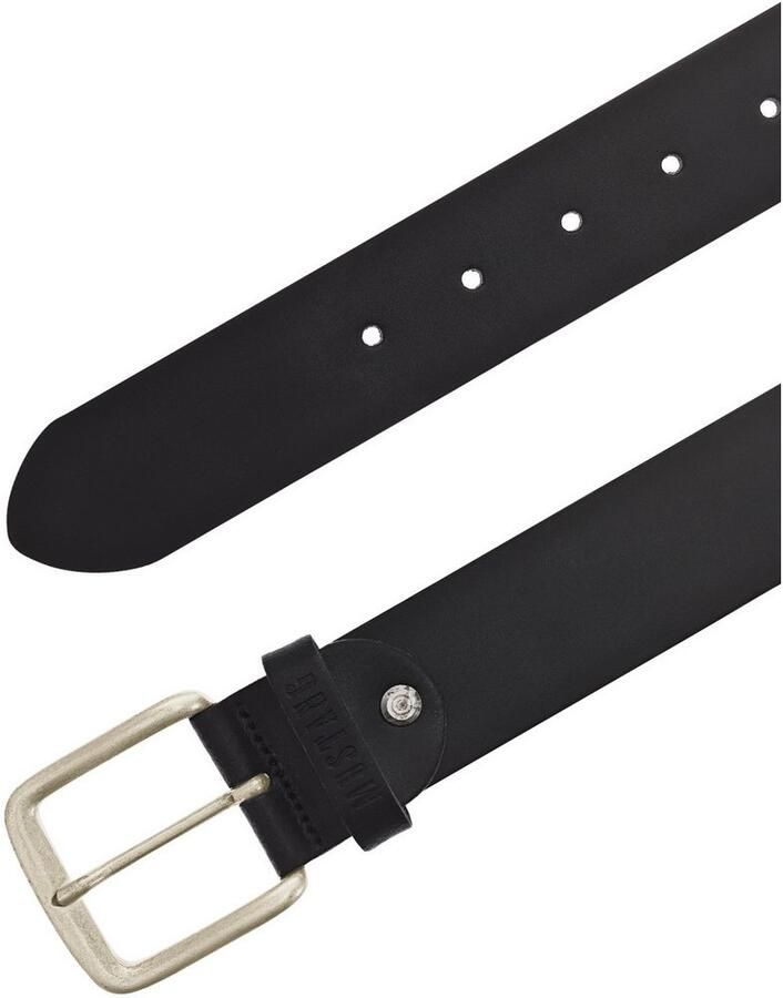 Mustang Leren riem Klassieke doornsluiting in lichte gebruikte look 4 cm - Foto 2
