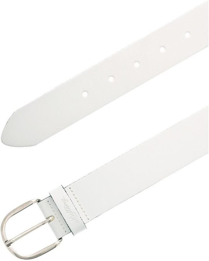 Mustang Leren riem Met geperst -logo op de lus 3 5 cm - Foto 5