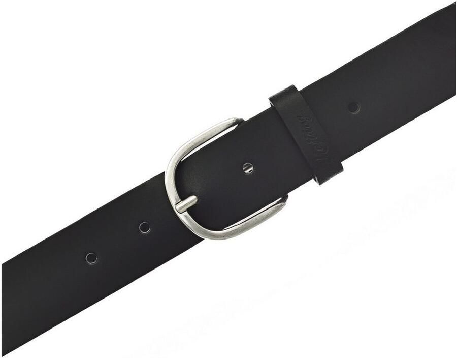 Mustang Leren riem Met geperst -logo op de lus 3 5 cm - Foto 2