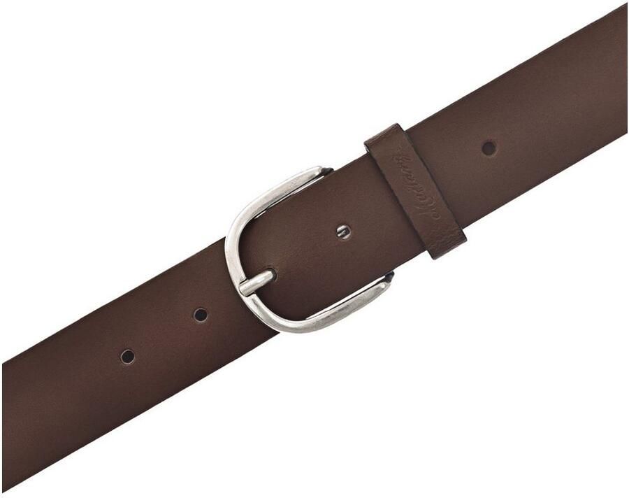 Mustang Leren riem Met geperst -logo op de lus 3 5 cm - Foto 2