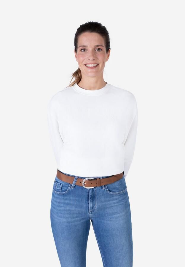 Mustang Leren riem Met geperst -logo op de lus 3 5 cm - Foto 4