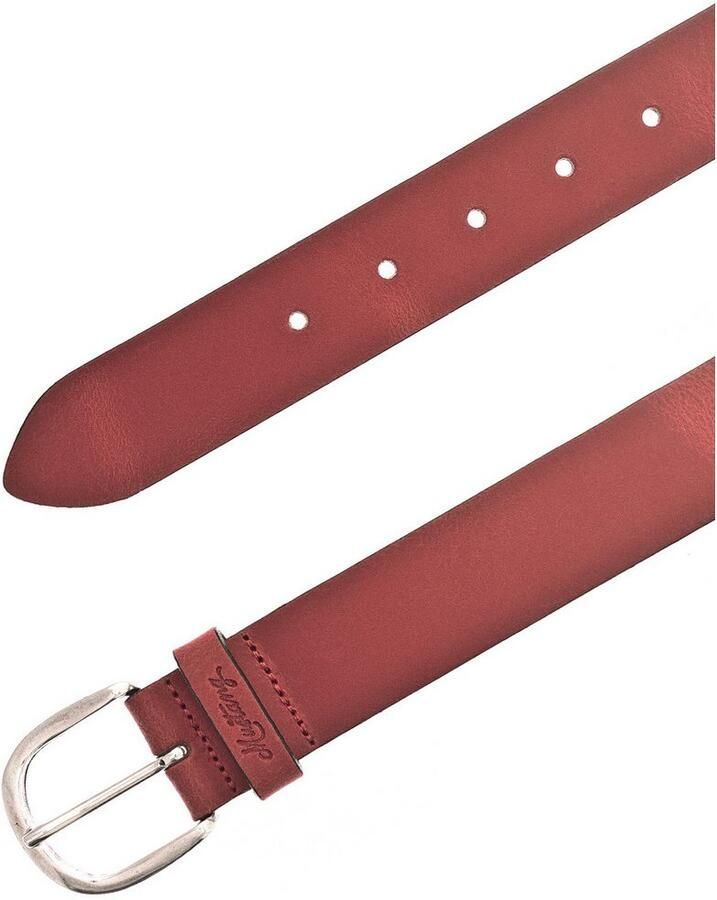 Mustang Leren riem Met geperst -logo op de lus 3 5 cm - Foto 2