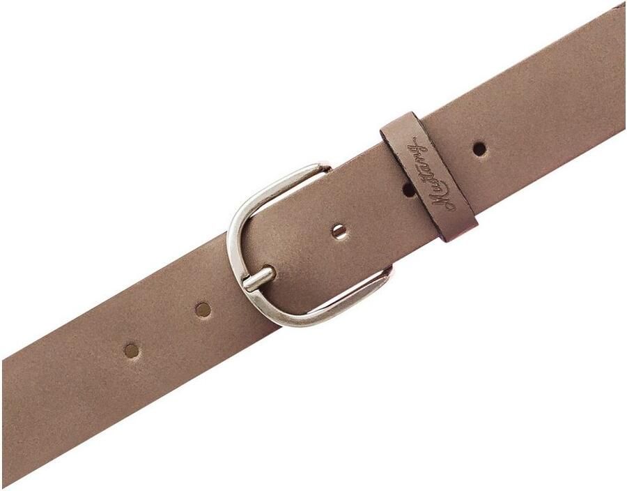 Mustang Leren riem Met geperst -logo op de lus 3 5 cm - Foto 2