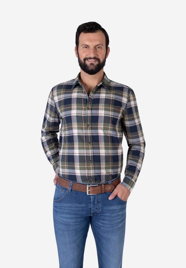 Mustang Leren riem met vintage-look rol-sluiting 4 5 cm - Foto 4