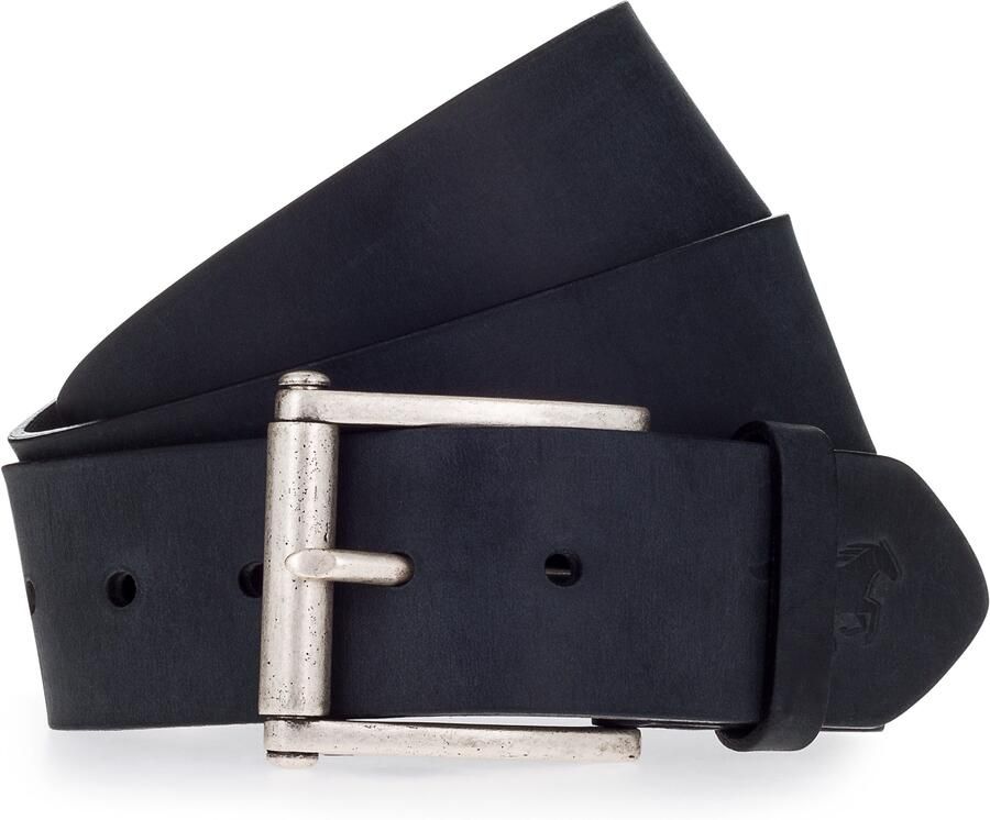 Mustang Leren riem met vintage-look rol-sluiting 4 5 cm - Foto 2