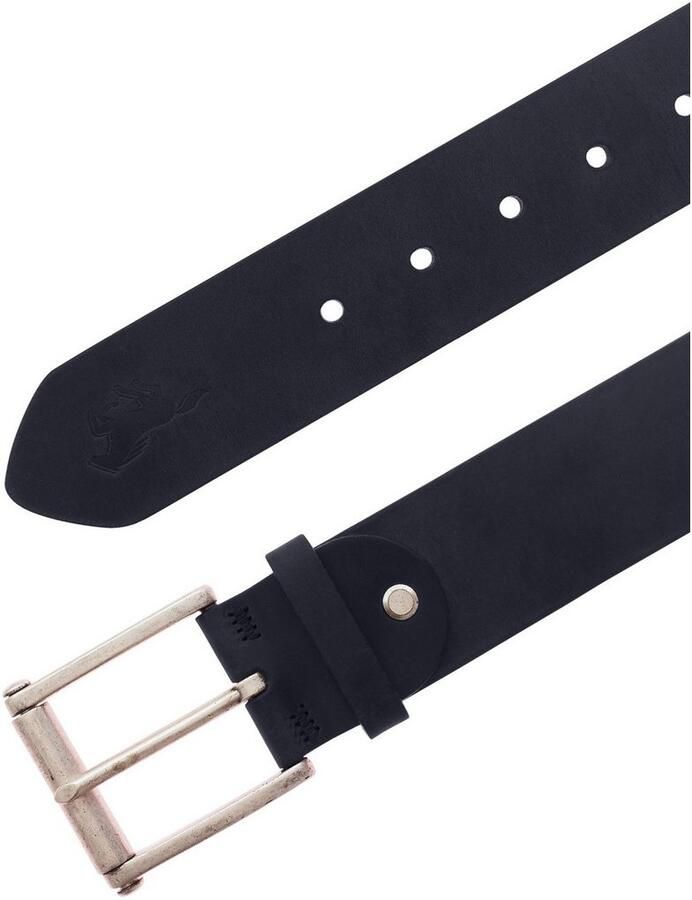 Mustang Leren riem met vintage-look rol-sluiting 4 5 cm - Foto 3