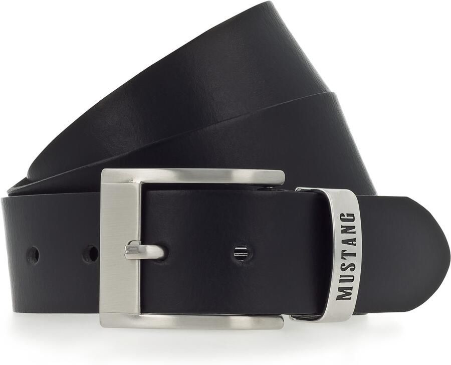 Mustang Leren riem Overlengte vintage karakter 4 cm - Foto 2