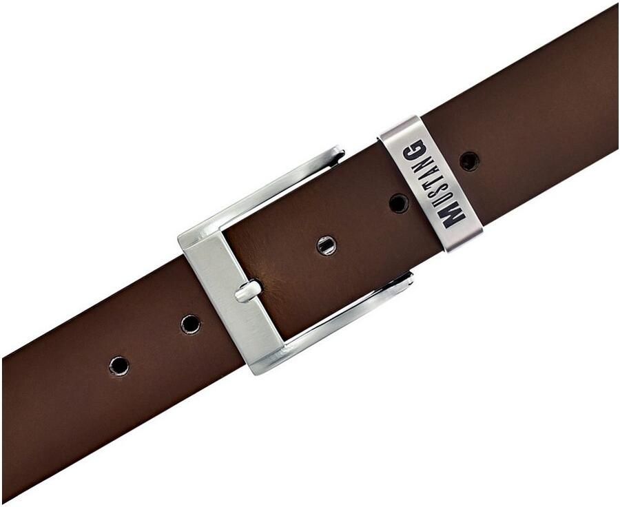 Mustang Leren riem Overlengte vintage karakter 4 cm