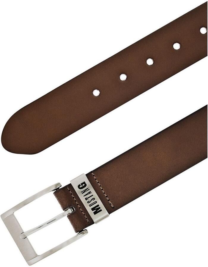 Mustang Leren riem Fijne nerf vintage karakter 4 cm - Foto 2