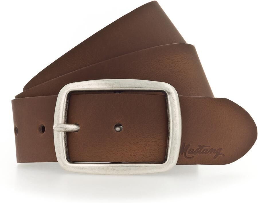 Mustang Leren riem Pull-up leer met vintage karakter 4 cm - Foto 2