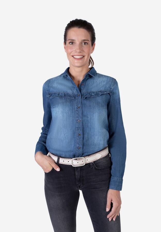 Mustang Leren riem Robuust geperforeerd rundleer met perforatie 3 5 cm - Foto 4