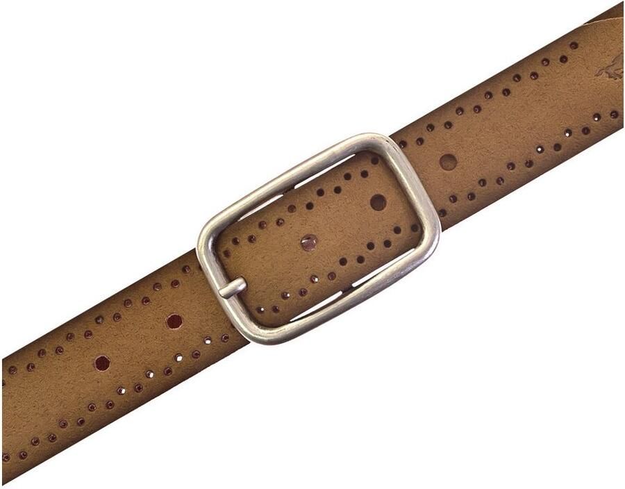 Mustang Leren riem Robuust geperforeerd rundleer met perforatie 3 5 cm - Foto 5