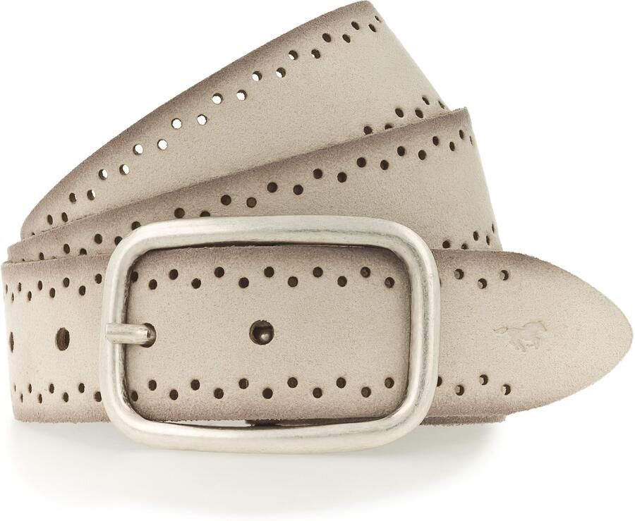 Mustang Leren riem Robuust geperforeerd rundleer met perforatie 3 5 cm