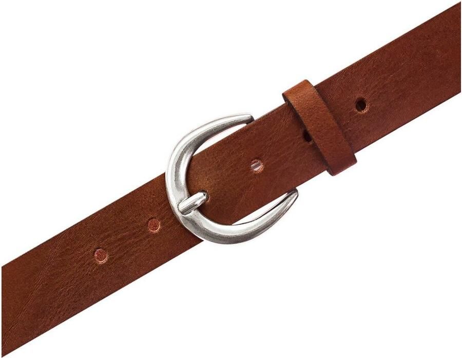 Mustang Leren riem Sluiting in gepolijst zilverkleur 3 5 cm breed (1 stuk) - Foto 2