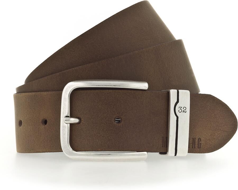 Mustang Leren riem versierde metalen lus 4 cm logo-opschrift (1 stuk) - Foto 2