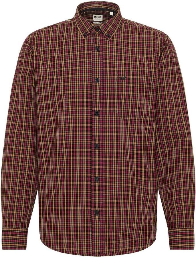 Mustang Overhemd met lange mouwen Style Cle s Basic CH