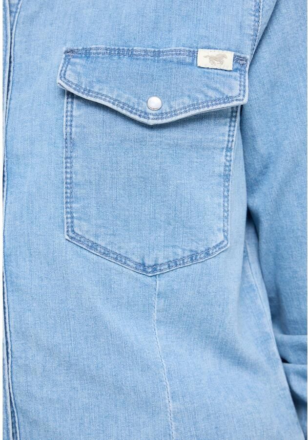 Mustang Overhemdblouse Dames Stijl Cody Denim Shirt