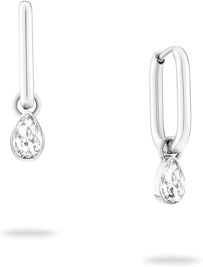 Mustang Paar creolen Sieraad Geschenk Roestvrijstalen Oorbellen Like Diamonds Druppels - Foto 4