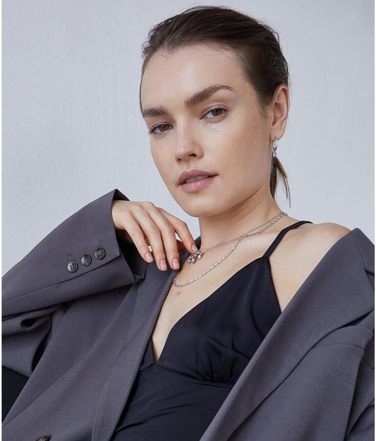 Mustang Paar creolen Sieraad Geschenk Roestvrijstalen Oorbellen Like Diamonds Druppels - Foto 2