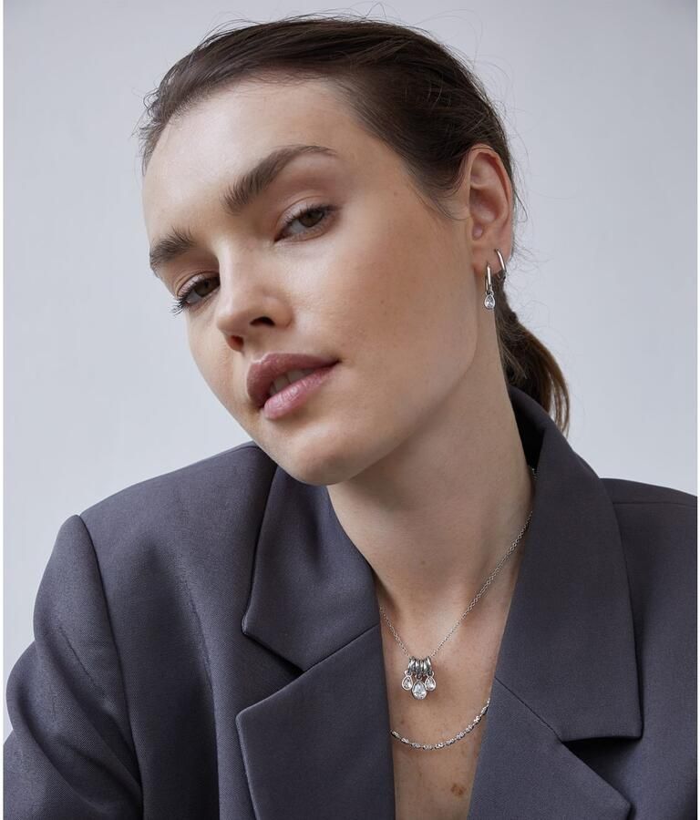 Mustang Paar creolen Sieraad Geschenk Roestvrijstalen Oorbellen Like Diamonds Druppels - Foto 3