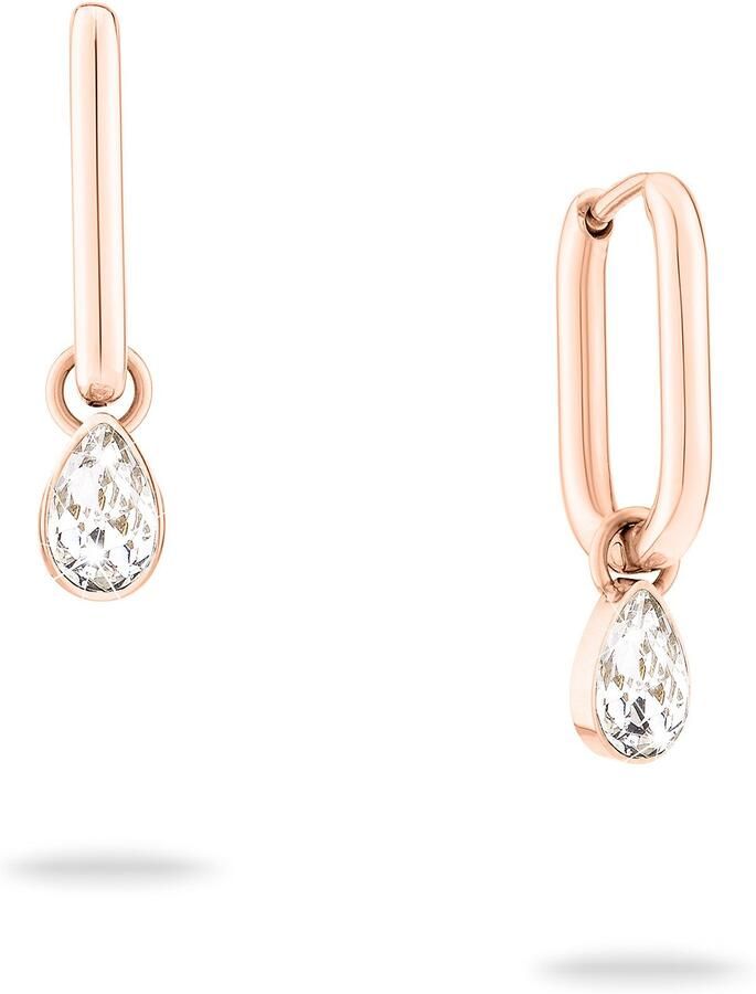 Mustang Paar creolen Sieraad Geschenk Roestvrijstalen Oorbellen Like Diamonds Druppels - Foto 2