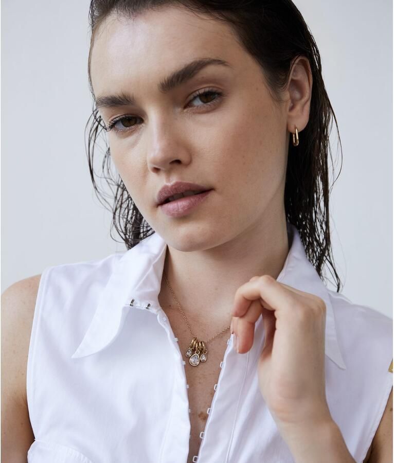 Mustang Paar creolen Sieraad Geschenk Roestvrijstalen Oorbellen Like Diamonds Druppels - Foto 3