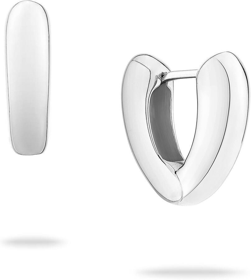 Mustang Paar creolen Sieraad Geschenk Roestvrijstalen Oorbellen The Modern Basic - Foto 3