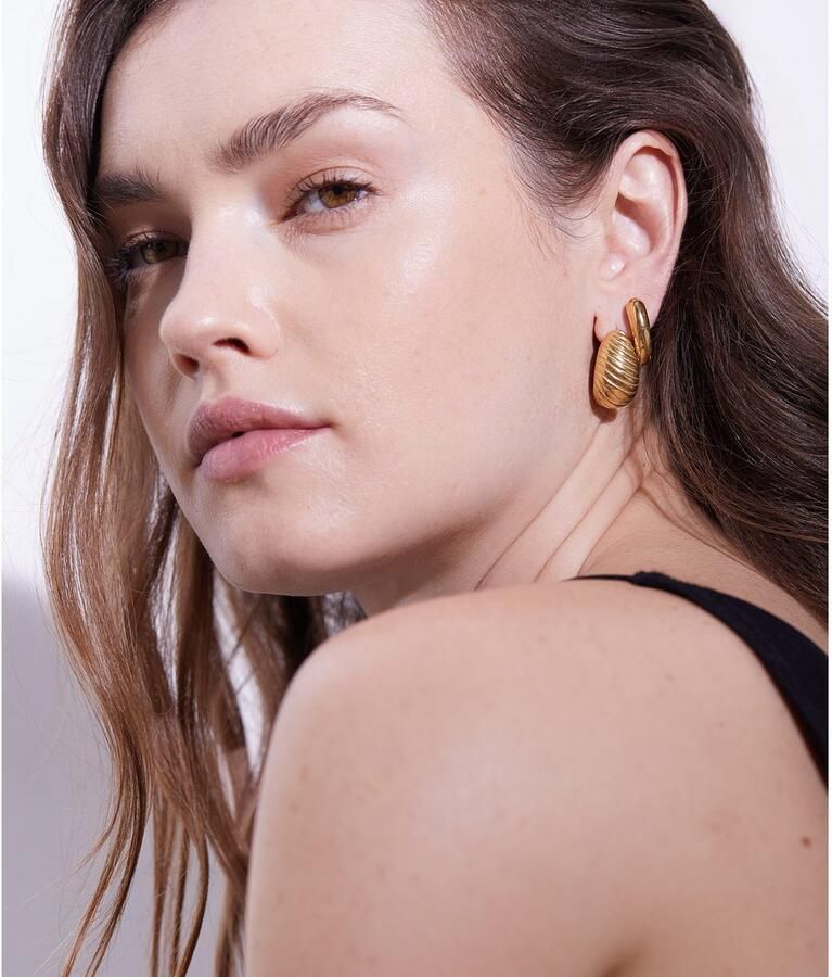 Mustang Paar creolen Sieraad Geschenk Roestvrijstalen Oorbellen The Modern Basic - Foto 2