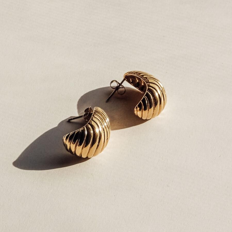 Mustang Paar creolen Sieraad Geschenk Roestvrijstalen Oorbellen The Organic Drop