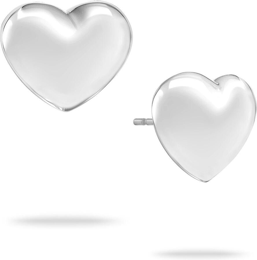 Mustang Paar oorstekers Sieraad Geschenk Roestvrijstalen Oorbellen Puffy Heart Hart - Foto 4