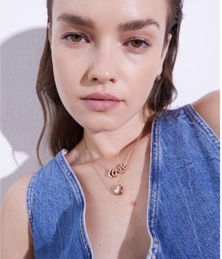 Mustang Paar oorstekers Sieraad Geschenk Roestvrijstalen Oorbellen Puffy Heart Hart - Foto 2