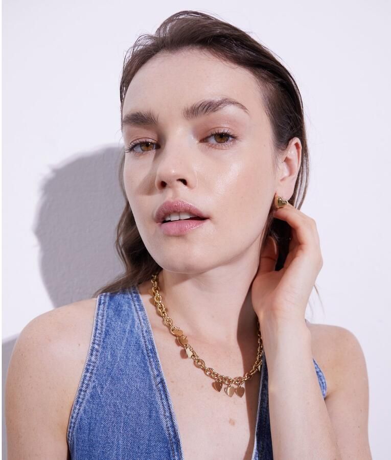 Mustang Paar oorstekers Sieraad Geschenk Roestvrijstalen Oorbellen Puffy Heart Hart - Foto 4