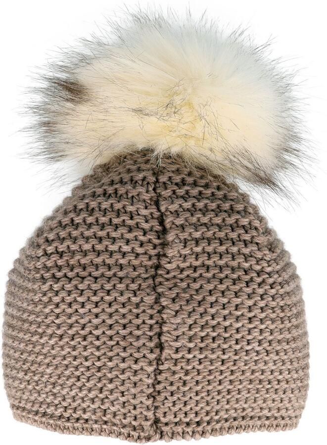 Mustang Pomponmuts Grof breisel effen gevoerd - Foto 2