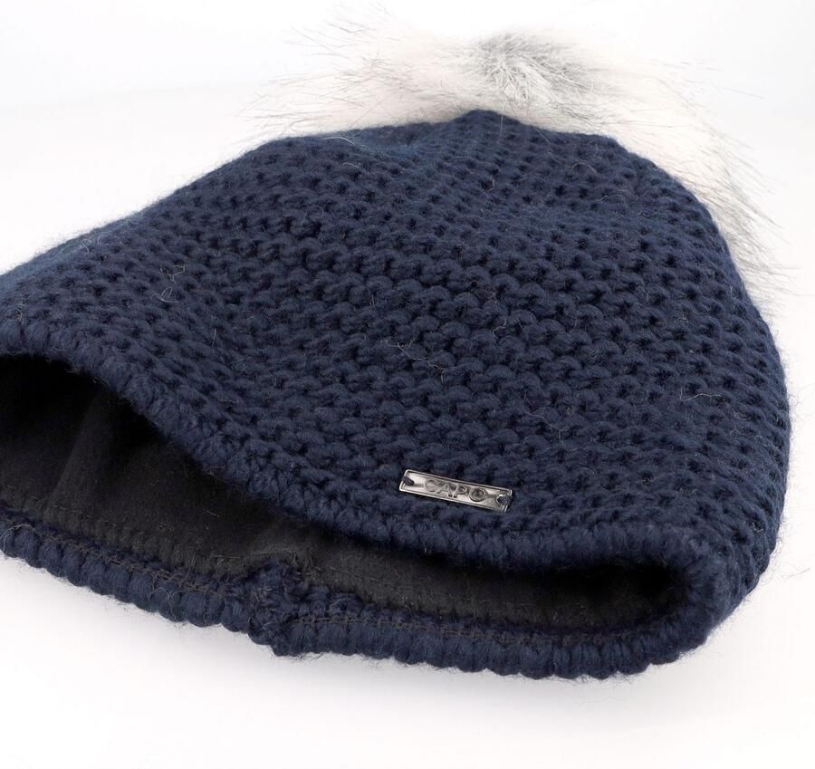 Mustang Pomponmuts Grof breisel effen gevoerd